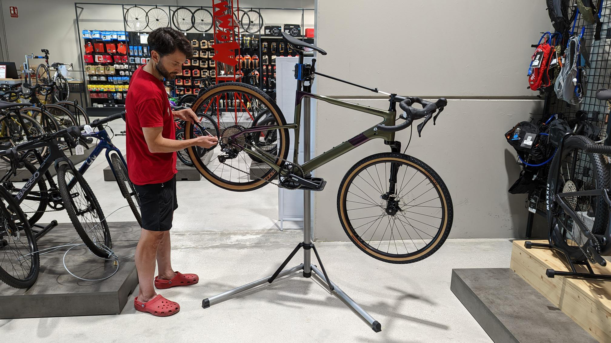 E-Billy soporte de taller de bicicletas profesional