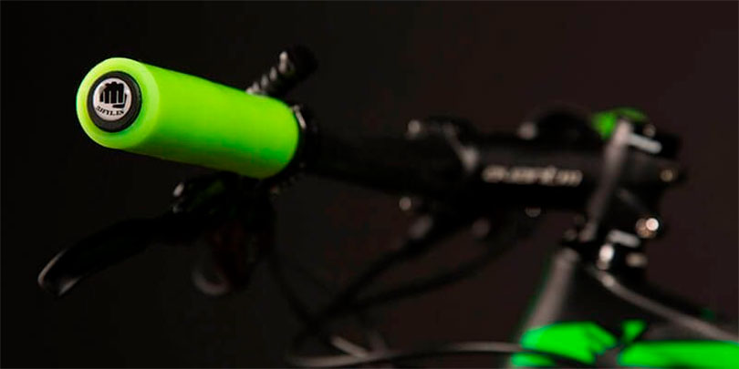 Puños bicicleta MTB Spin Ø30mm Verdes
