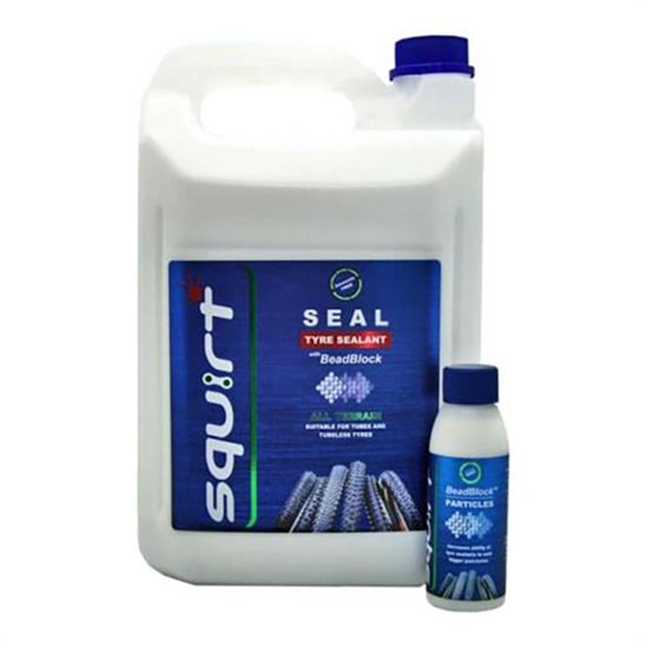 Tubeless Liquide Squirt Seal Tyre Sealant W/Beadblock 5000ml