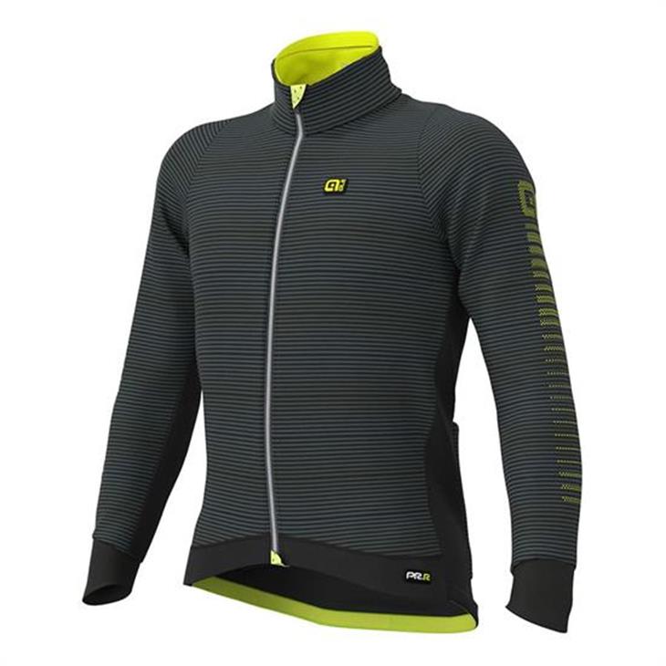 ale Jacket JACKET GPRR THERMO ROAD BLK-FLUO YELLOW