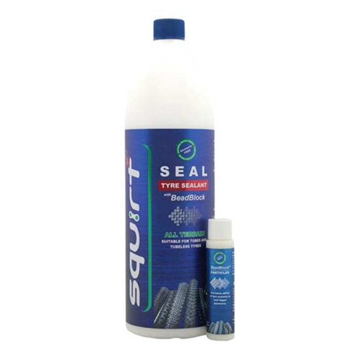 Vätska för slanglös Squirt Seal Tyre Sealant W/Beadblock 1000ml