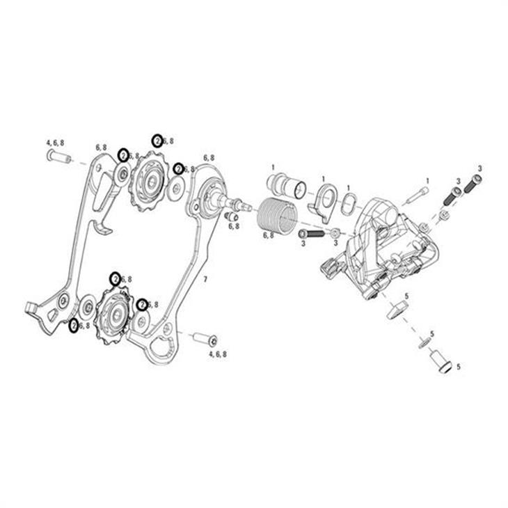 Chape dérailleur sram XX Ceramic