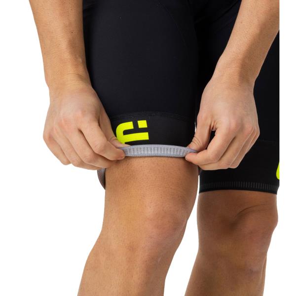 Cuissards ale SOLID CORSA SHORTS BLK FLUO YLW 19