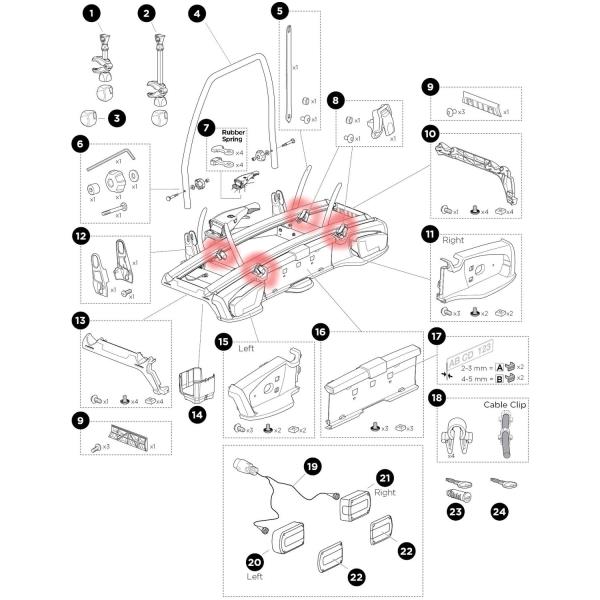 Repuesto Thule Cierre Rueda Velospace Xt