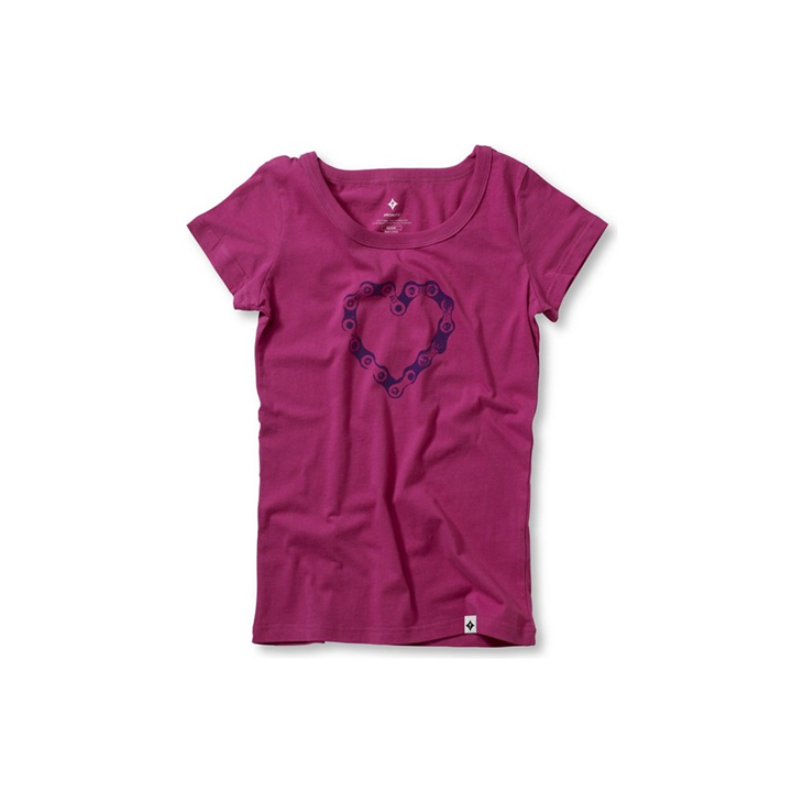 Camiseta specialized CHAIN LUV TEE WMN PNK/PUR 016