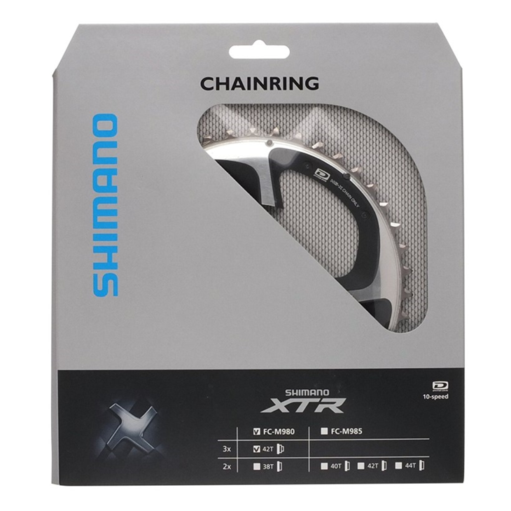 shimano Chainring XTR M980 42D Triple Chainring 10 Speed