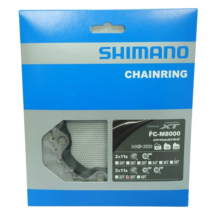 shimano Chainring XT M8000 30D 3x11 Speed.