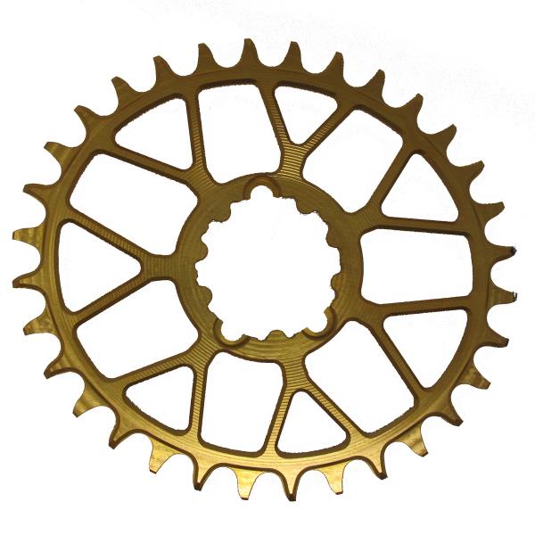 ka engineering rings Chainring KA ENG GXP BOOST SPIDERLESS OVAL GOLD