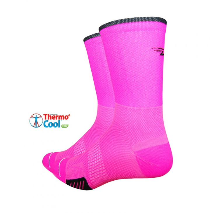 Chaussettes defeet Cyclismo 5″ Hi-Vis Pink
