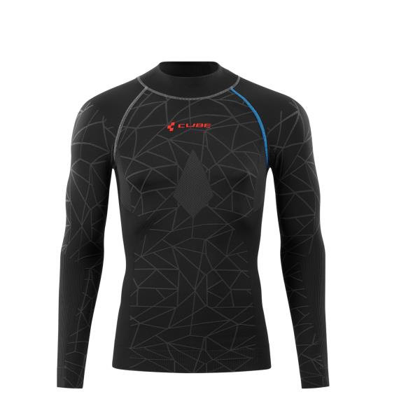 Thermo Unterhemd Cube BASEL RACE BE WARM L/S BLK 19
