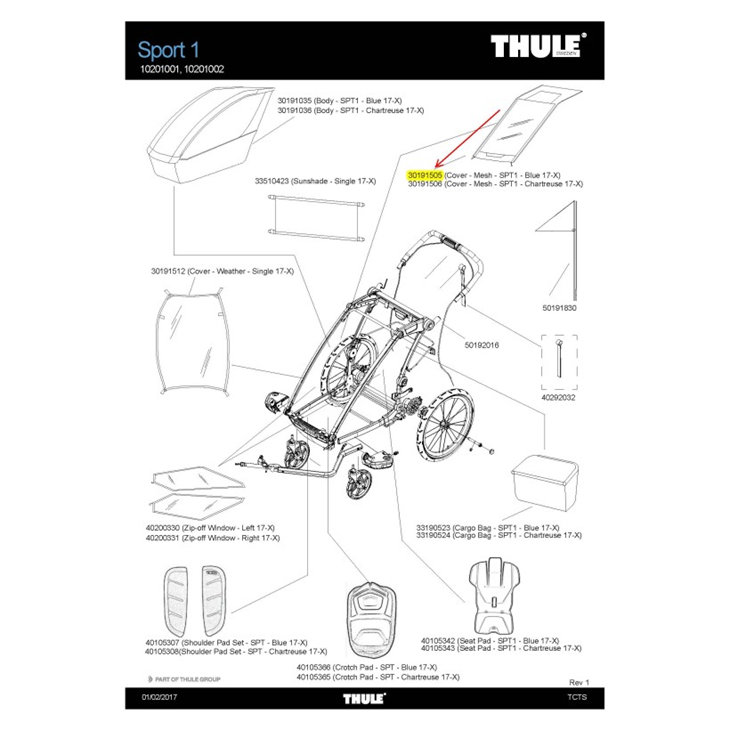 thule Trailer Cobertor Sport 1