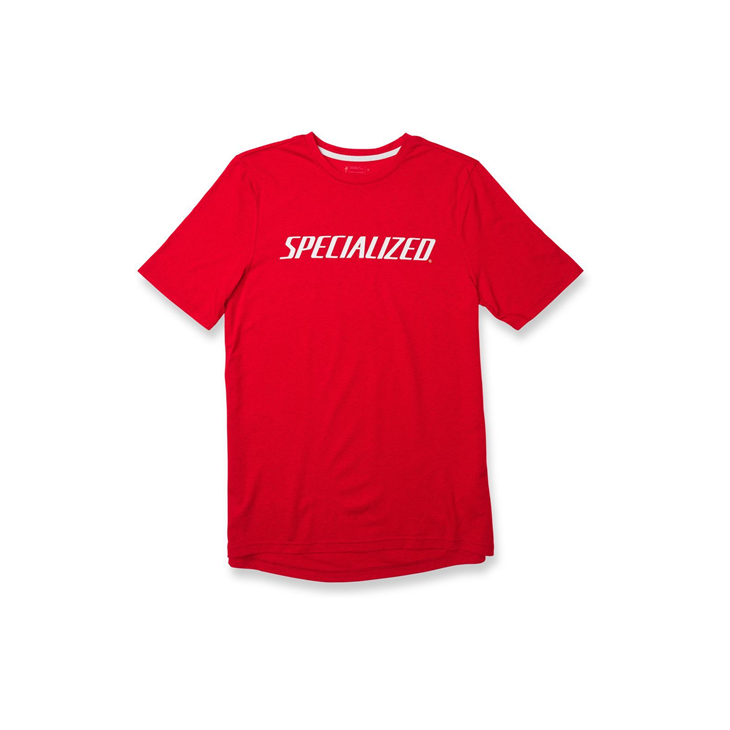 Camiseta specialized STD TEE WORDMARK RED HTHR/WHT 19