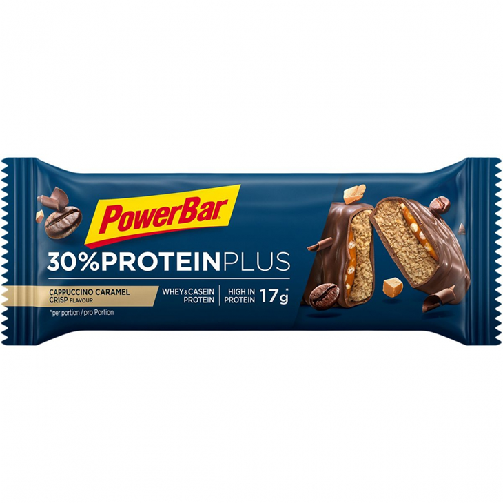 Barre powerbar Protein Plus 30% Capuccino/Caramel/Crisp