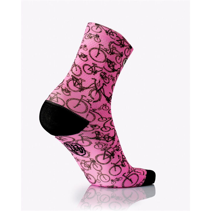 Chaussettes mb wear Socks Fun Bike Pink