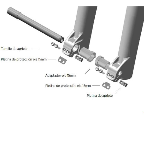 Cierre Fox Shox Kit Conversión A 15mm Para 36 2015-20