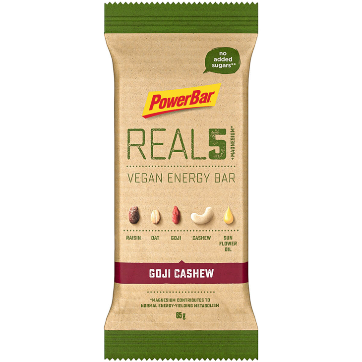 Barre powerbar Natural Energy Real 5 Vegan Goji Cashew