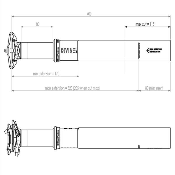 Tija Bike Yoke Divine Sl Rascal 80 (sin Mando) Mammoth