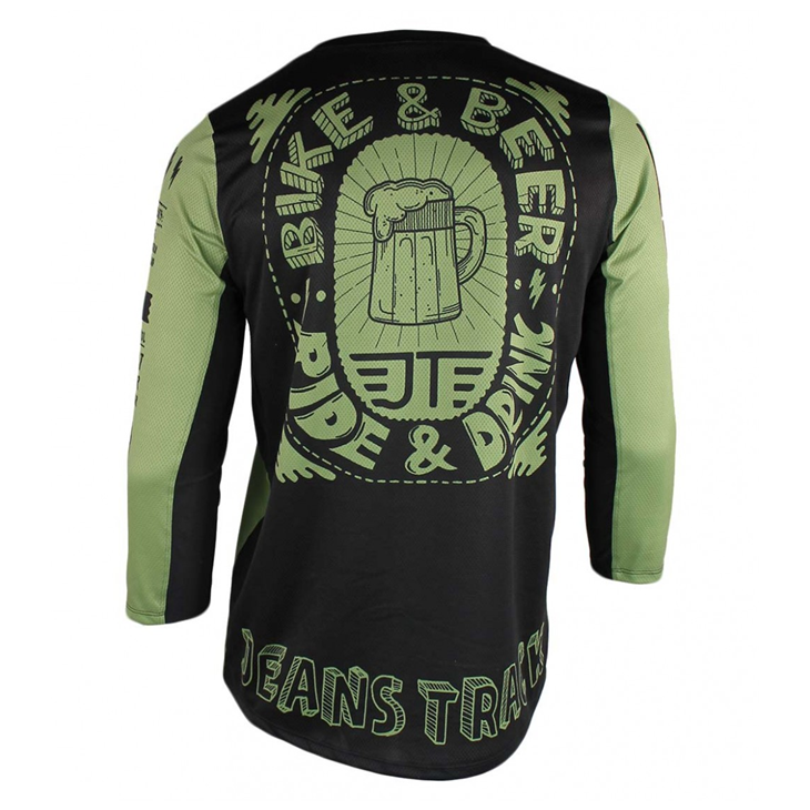Tröja jeanstrack Camiseta Tecnica Mtb Bike & Beer 3/4