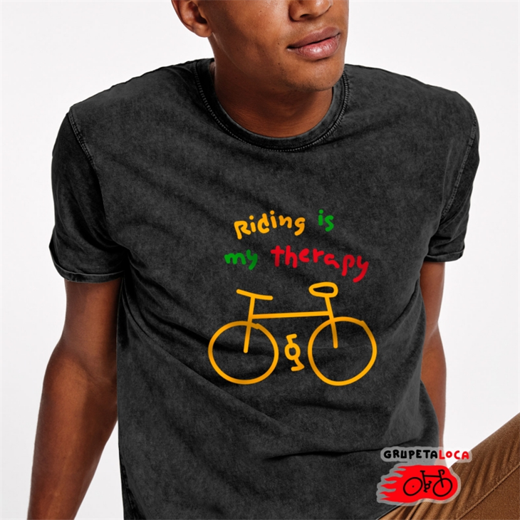 Camiseta grupeta loca Riding Therapy