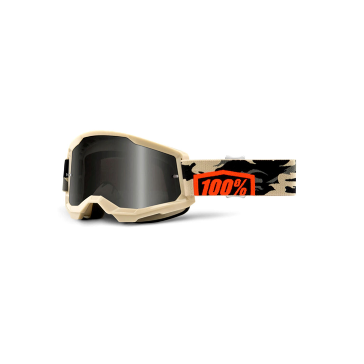 Beskyttelsesbriller 100% Strata 2 Sand Kombat/Smoke