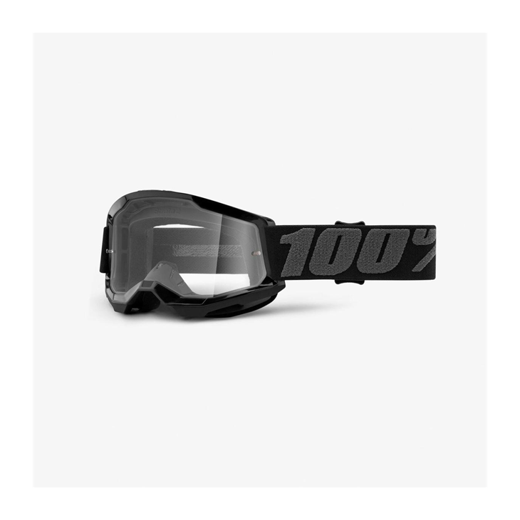 Beskyttelsesbriller 100% Strata 2 Youth Black/Clear