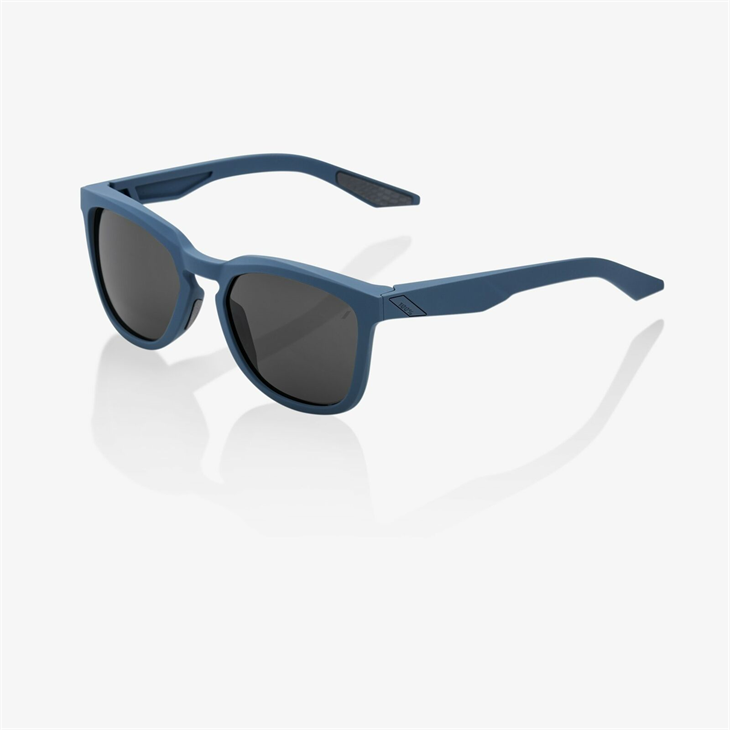 Solbriller 100% Hudson Soft Tact Blue / Smoke