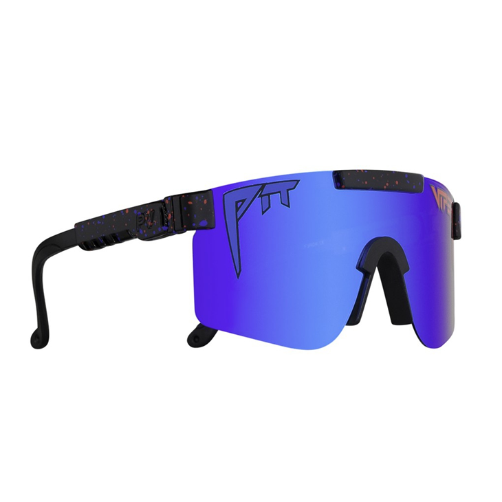 Lunettes pit viper The Absolute Liberty Polarized Double Wide Mirror Blue