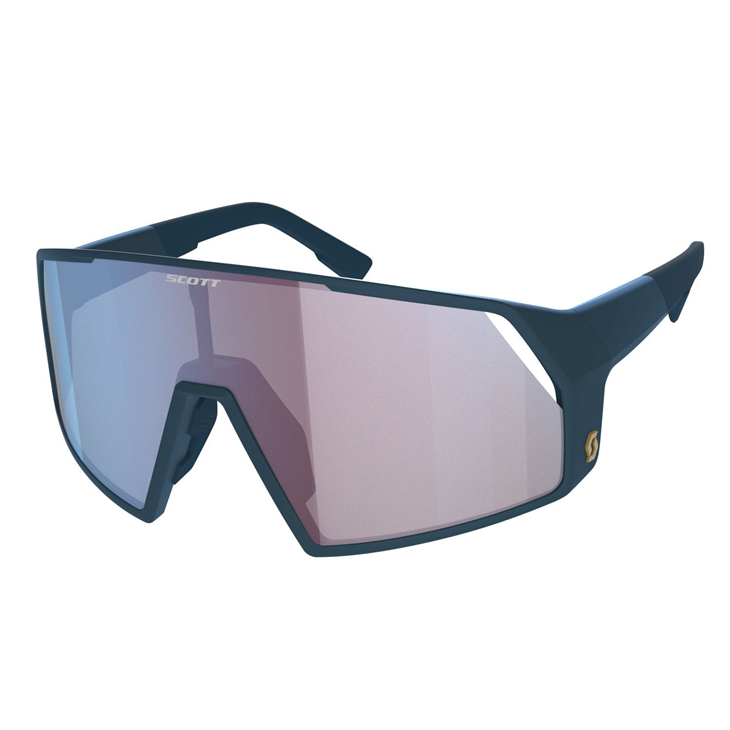 Sluneční brýle scott bike Scott Pro Shield submariner blue / blue chrome enhancer