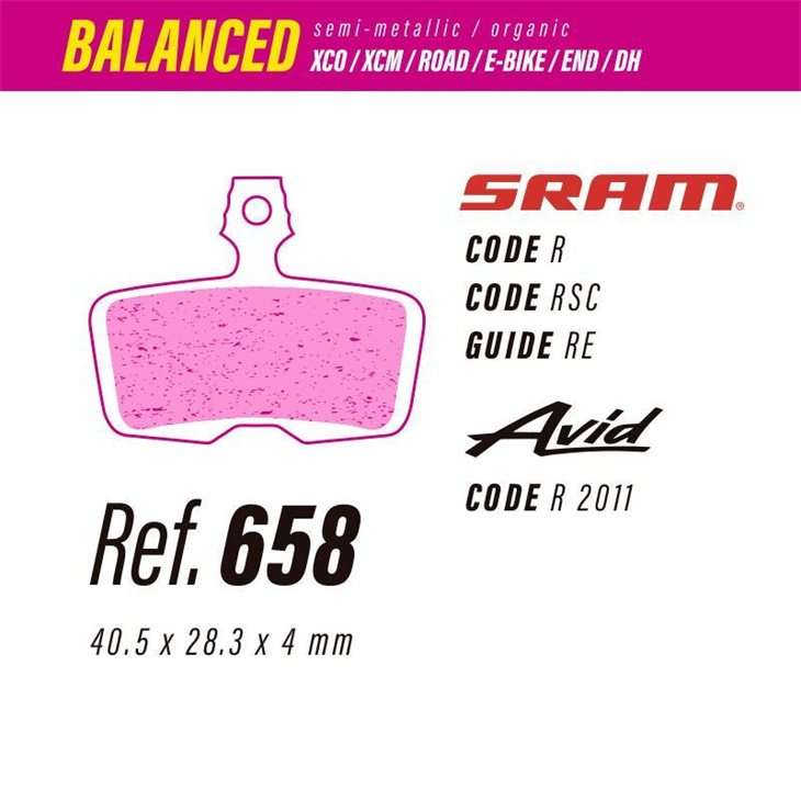 Pastillas less brakes Balanced Sram Code-Guide/ Avid Code