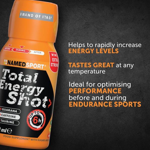 Sportdrink named sport Vial Total Energy Shot Naranja 60ml