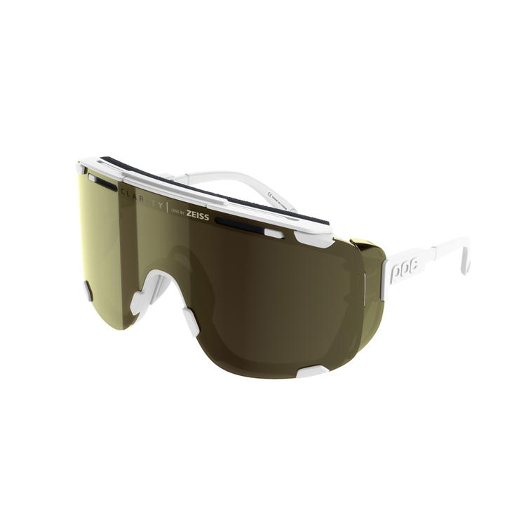 Poc Sunglasses Devour Glacial Hydrogen Clarity N/Gold Mirror