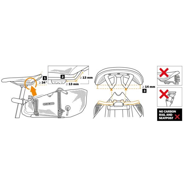 Sædepose ortlieb Safe-It Mounting-Set