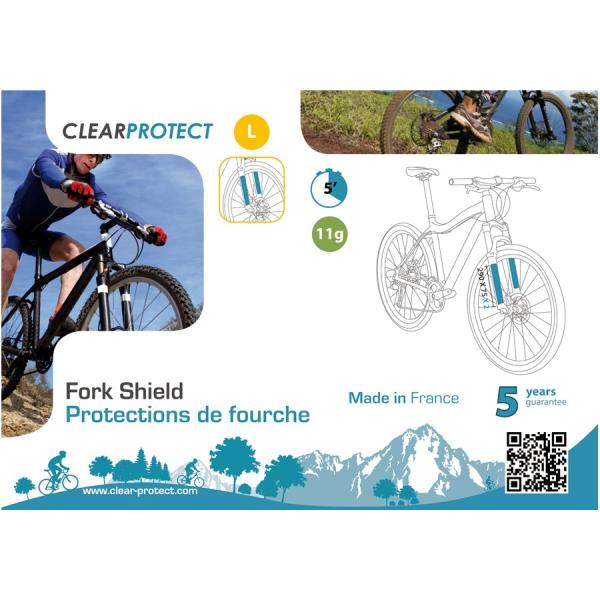  clear protect Pack Horquilla L Brillo