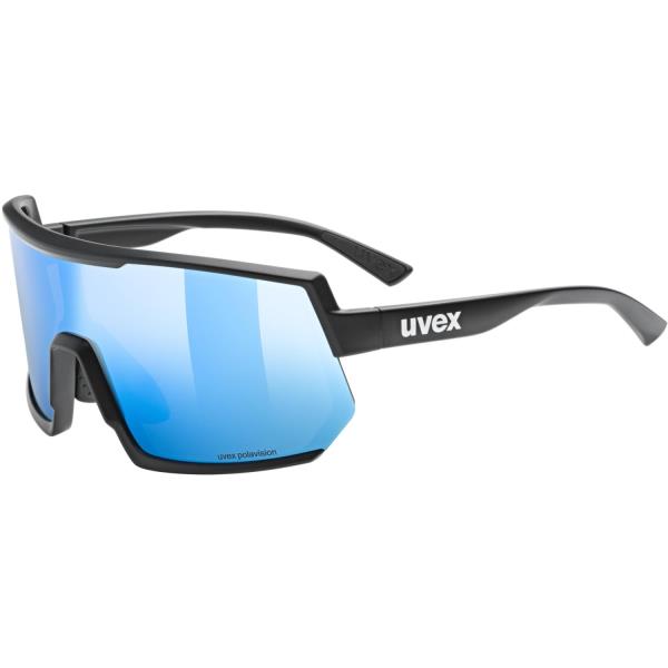  uvex Sportstyle 235 P Black Matt / Mirror Blue