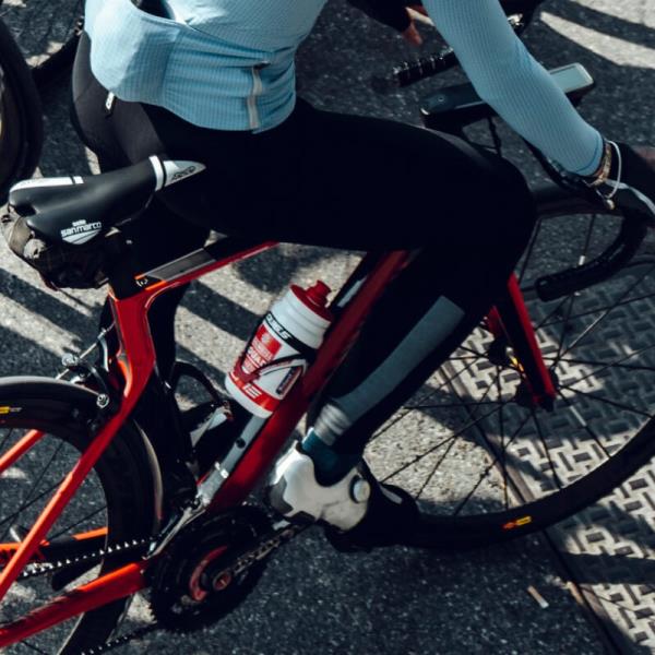 Lange cykeltights med stropper q36-5 Light Mujer