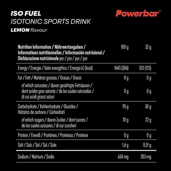 Bebida deportiva powerbar Iso Fuel 30 Sports Drink