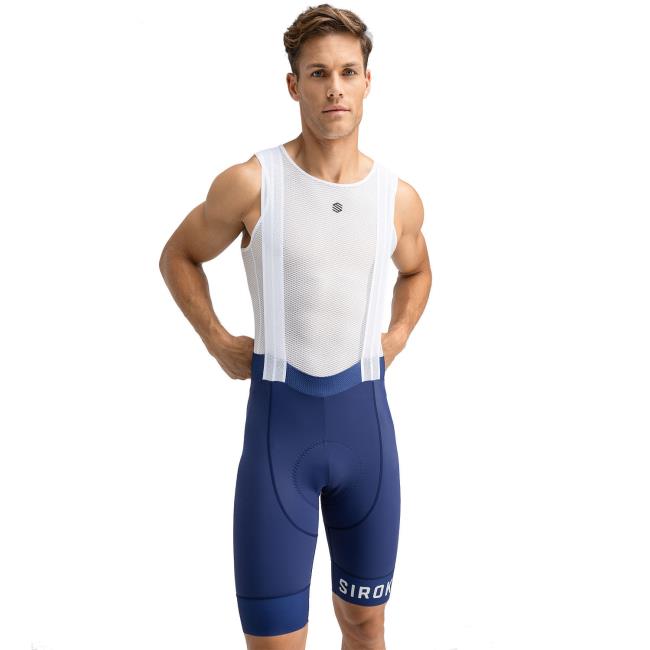 SIROKO - Cycling shorts Bx Umbrail, Navy Blue / White