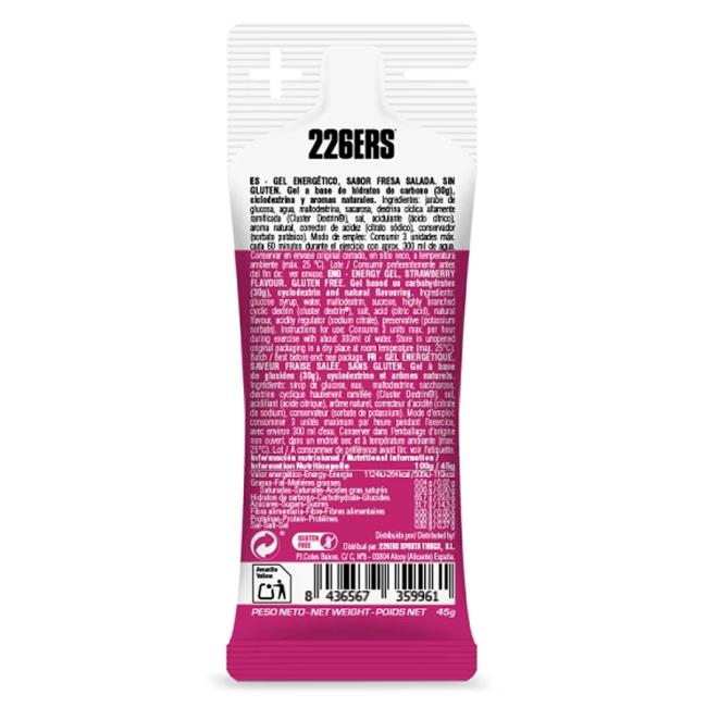 Energi-gel 226ers High Energy Gel 45gr Salty Strawberry