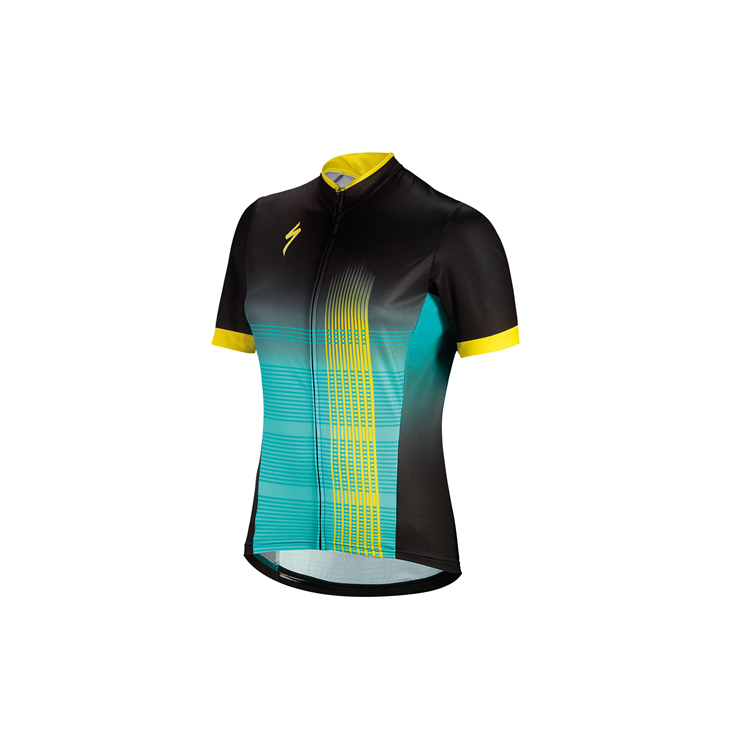 Tröja specialized RBX COMP JERSEY SS WMN BLK/DKTEAL/YEL