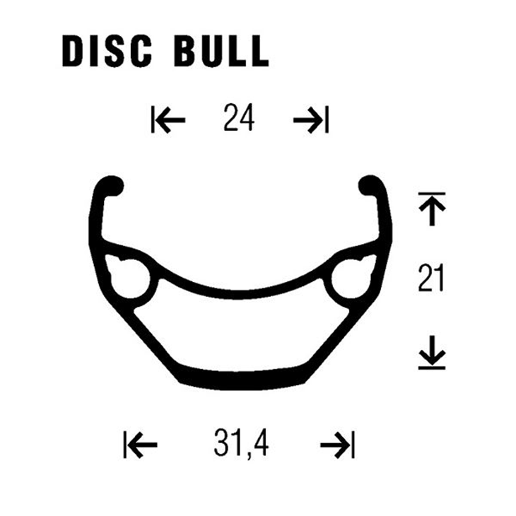 Rad gurpil 26" Disc Bull