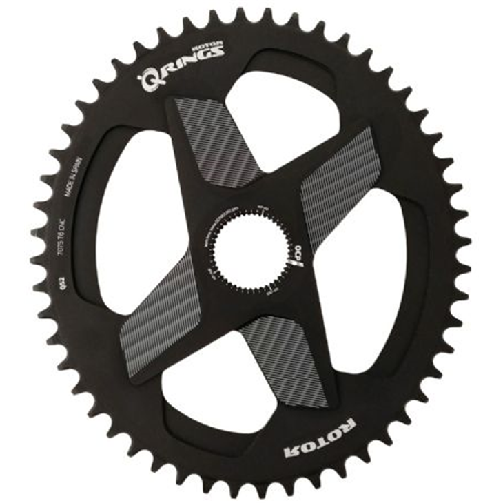  rotor Dm Q Rings Oval Chainring 38T Black