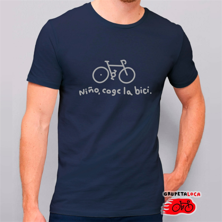 Camiseta grupeta loca Niño Coge la Bici