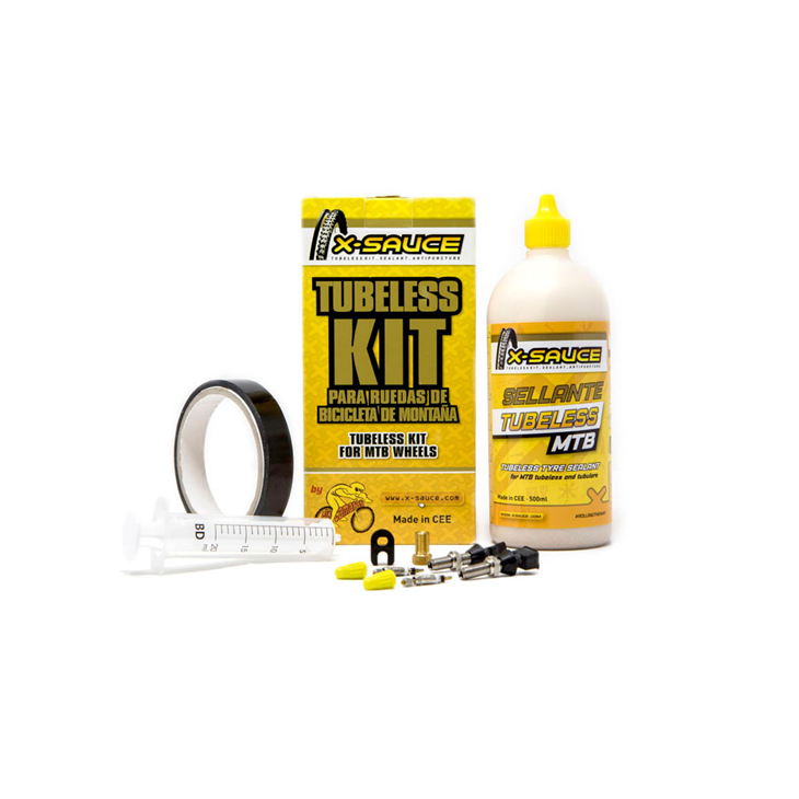 Tubeless kit X-sauce Kit Tubeless Mtb Presta Cinta Negra 25mm
