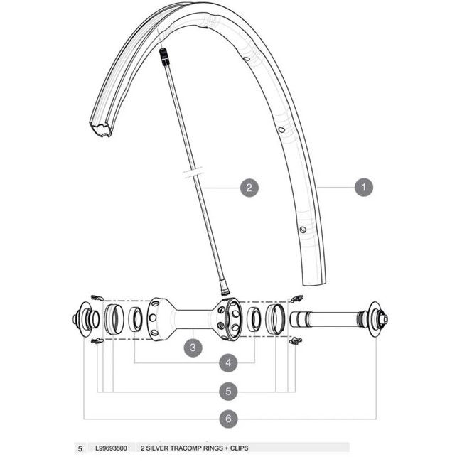 Recambio Mavic Tracomp Plata + Clips