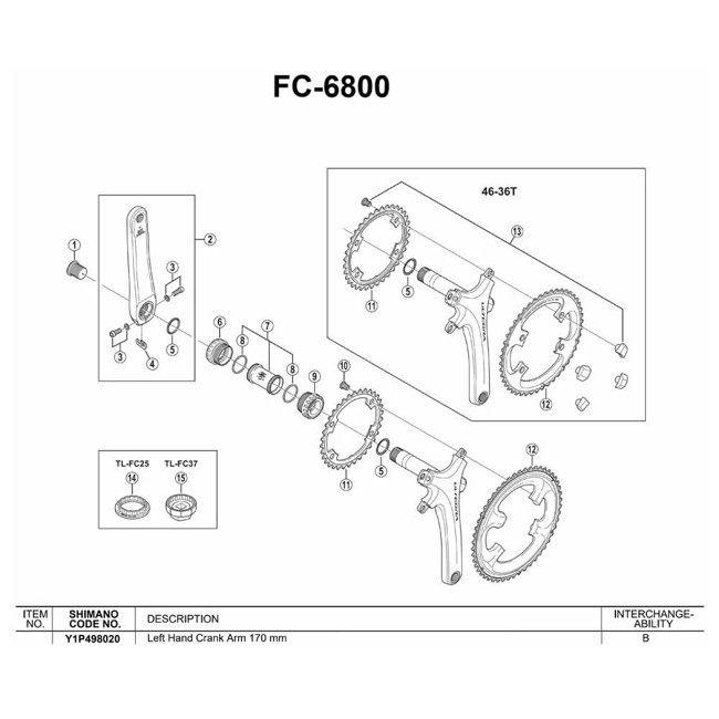 Bielas Shimano Fc-6800