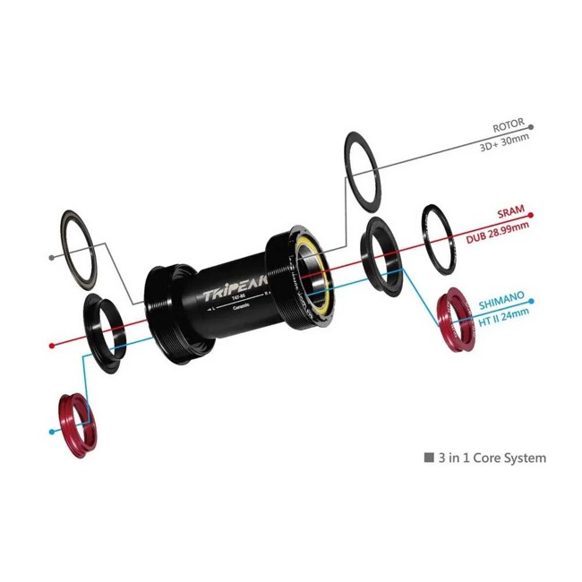 Zentrierständer Tripeak Jetstream Pro T47/85,5mm