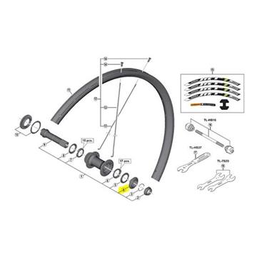 Náhradný diel SHIMANO CONO DEL DERECHO WH-MT15-A F15 275