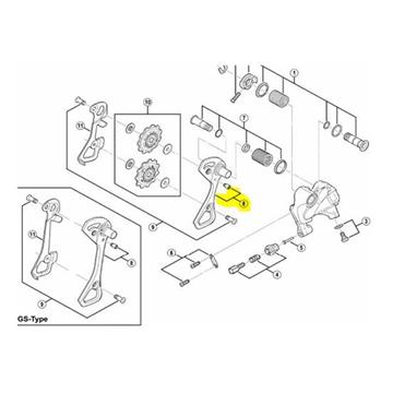 SHIMANO  PORTAROLDANAS EXT SHIM RD-6800 SS