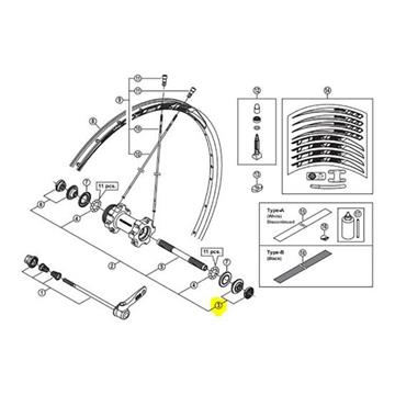 Ložisko SHIMANO CONO DCHO RUEDA DEL