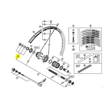 Náboj SHIMANO CONO IZDO RUEDA TRAS WH-MT66